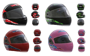 CAPACETE MOTO GOW INFANTIL