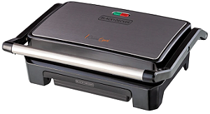 GRILL ELETRICO BLACK+DECKER PRENSA CUISINE 127V PRETO/INOX