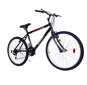 BICICLETA CAIRU 26 MTB FLASH 21M PTO/VERM