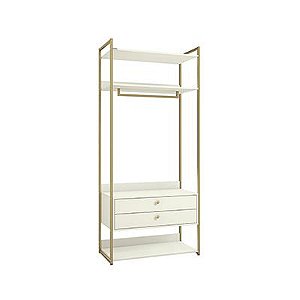 ARMARIO ALTO CLOSET OFF WHITE / DOURADO - KAPPESBERG