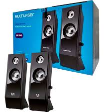 CAIXAS DE SOM 2.0 8W MULTI BLACK PIANO USB P2 PRETO
