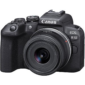 Câmera Mirrorless Canon EOS R10 com Lente RF 18-45mm IS STM