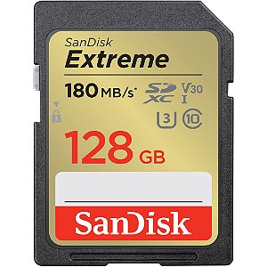 Cartão de Memória SDXC SanDisk Extreme 128GB 180MB/s
