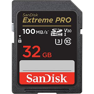 Cartão de Memória SDHC SanDisk Extreme PRO 32GB 100MB/s