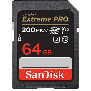 Cartão de Memória SDXC SanDisk Extreme PRO 64GB 200MB/s