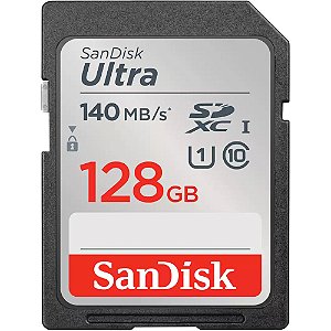 Cartão de Memória SDXC SanDisk Ultra 128GB 140MB/s