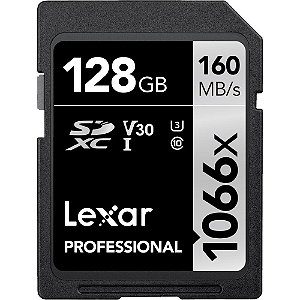 Cartão de Memória SDXC Lexar 128GB Professional 160MB/s 1066x