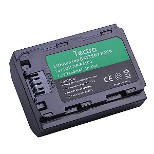 Bateria Tectra NP-FZ100 Lithium-Ion 7.2V 2280mAh para Câmeras Sony