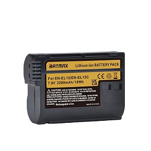 Bateria Batmax EN-EL15C Lithium-Ion 7.0V 2280mAh para Câmeras Nikon