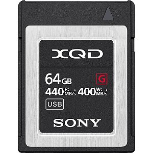 Cartão de Memória Sony XQD 64GB Série G 440-400MB/s