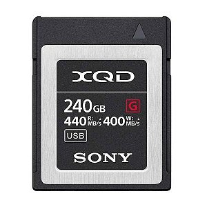 Cartão de Memória Sony XQD 240GB Série G 440-400MB/s
