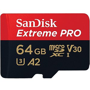 Cartão de Memória microSDXC SanDisk Extreme PRO 64GB