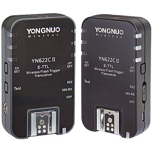 Yongnuo YN-622C II 2x Transceptores sem Fio E-TTL II para Flash Canon