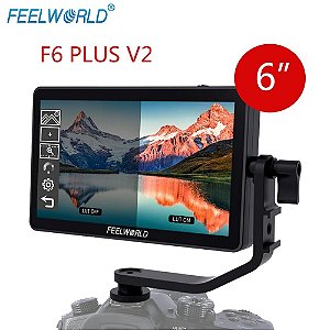 Monitor de Referência 6" Feelworld F6 Plus V2 LUT 3D 4K HDMI