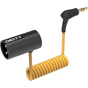 Cabo Deity V-Link 3,5mm TRS Macho para XLR Macho Adaptador de Microfone