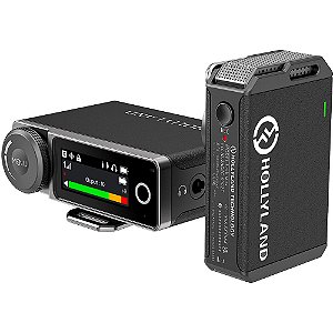 Hollyland LARK MAX Solo Sistema de Microfone Digital sem Fio Compacto
