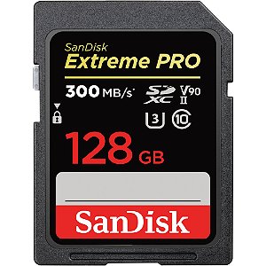 Cartão de Memória SDXC SanDisk Extreme PRO UHS-II 128GB 300MB/s V90