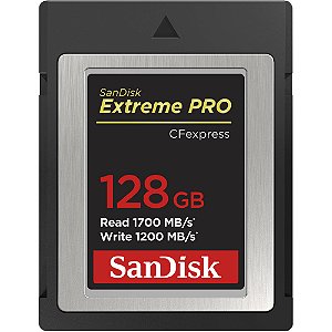 Cartão de Memória SanDisk CFexpress Type-B 128GB Extreme PRO