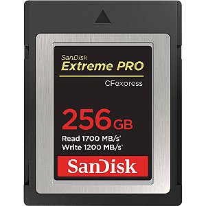 Cartão de Memória SanDisk CFexpress Type-B 256GB Extreme PRO