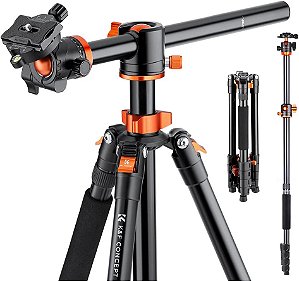 Tripé de Alumínio K&F T255A3 com BallHead BH-28L (alt. máx. 183 cm até 10 Kg)