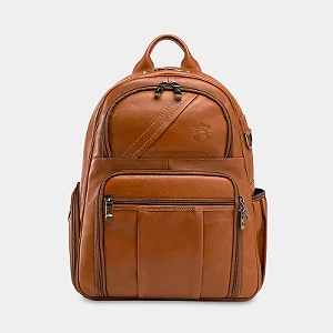 Mochila Nordweg de couro para fotógrafos NW055B - caramelo