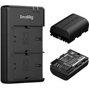 Kit SmallRig E6P-BR24 com 2 Baterias LP-E6P e Carregador USB Duplo (5408)