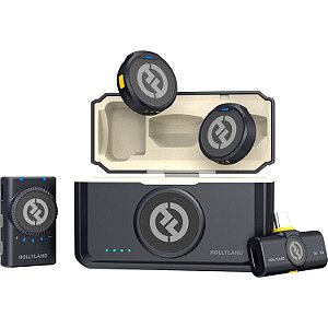 Sistema de Microfone sem Fio Hollyland LARK M2 DUO Mini Combo