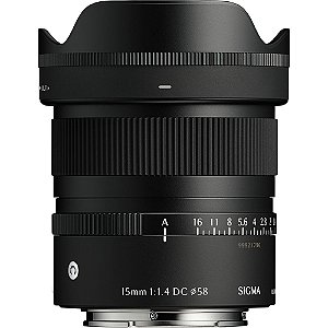 Lente Sigma 15mm f/1.4 DC Contemporary para Sony E-Mount (APS-C)