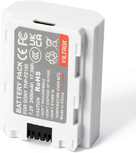 Bateria Viltrox NP-FZ100 com porta USB-C (2400mAh)