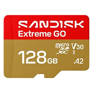 Cartão de Memória microSD SanDisk Extreme GO 128GB A2 V30 U3