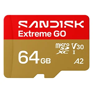 Cartão de Memória microSD SanDisk Extreme GO 64GB A2 V30 U3