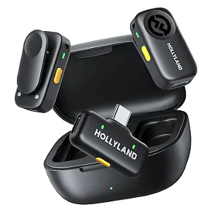 Hollyland LARK A2 Duo USB-C Sistema de Microfone sem Fio para Smartphone