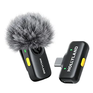 Hollyland LARK A2 Solo USB-C Sistema de Microfone sem Fio para Smartphone