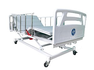 Cama Hospitalar Manual 3 Movimentos Grade Empilhável (ABS)