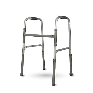 Andador Alumínio com Barra Fixo, Móvel e Dobrável D10 Pop