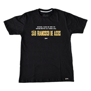 Camiseta UseDons São Francisco de Assis - PRETO ref 3178