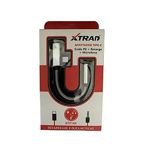 ADAPTAD TIPO C SAÍDA P2 RECARGA + MIC XT2145 XTRAD