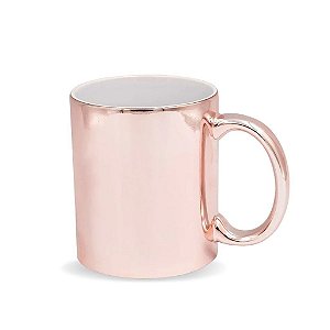 CANECA CROMADA ROSE GOLD AAA 325ML JKB UND