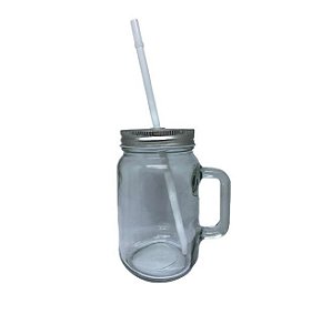 CANECA MASON JAR CRISTAL 450ML SUBLIME