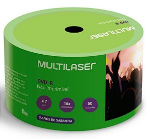 DVD-R MULTILASER VIETNA C/LOGO16X4.7GB PK50