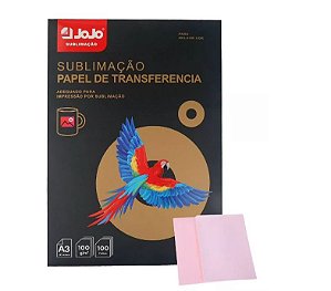 PAPEL SUBLIMÁTICO ROSA 100GR A3 100F 1PCT JOJO