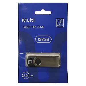 PENDRIVE TWIST PRETO 128GB PD591