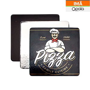 PLAQUINHA PRATA DE IMÃ QUADRADO 9x9 PCT C/10 OPL