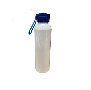 SQUEEZE ALUM BRANCA TAMPA AZUL ACADEMY 600ML DEKO
