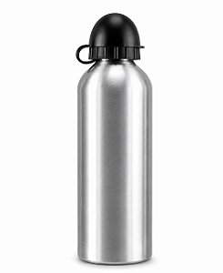 SQUEEZE BOLINHA 750ML ALUMINIO PRATA DEKO
