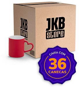 CANECA MAGICA ALÇA CORAÇÃO FOSCA VM 325ML JKB CX36