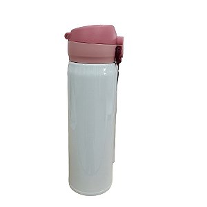 GARRAFA TERMI BR TAMPA ROSA SALTITANTE 500ML DEKO