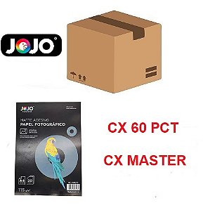 PAPEL MATTE ADESIVO 115G A4  60 PCTS 1200FLS JOJO