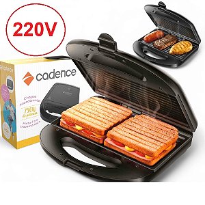 SANDUICHEIRA SAN260 220V PRETO CADENCE