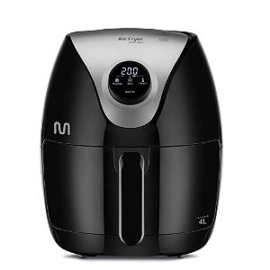 FRITADEIRA ELÉTRICA AIR FRYER 4L DIGITAL 1500W 220V PRETO MULTI - CE169